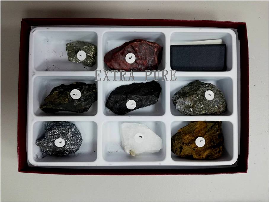 礦物條痕顏色觀察組 ( 8件組 )  