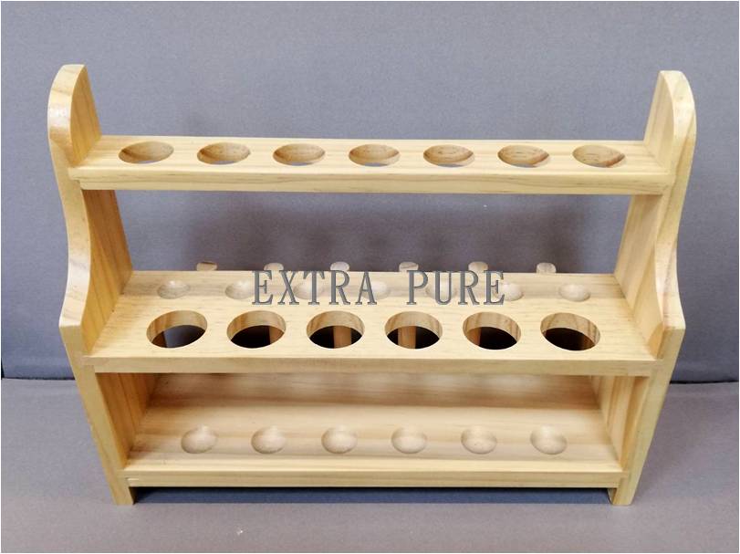 試管架 ( 木製 )(13孔)