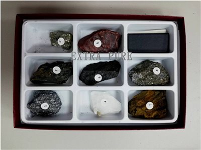 礦物條痕顏色觀察組 ( 8件組 )  